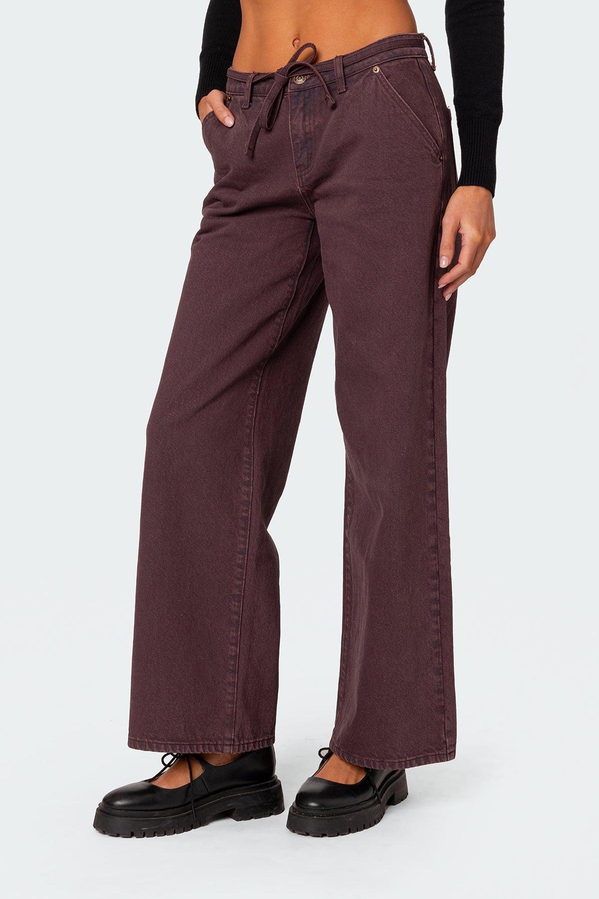 Fernanda Low Rise Straight Leg Jeans Product Image