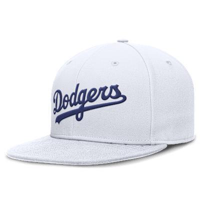 Men's Nike White Los Angeles Dodgers True Performance Fitted Hat, Size: 8 Product Image