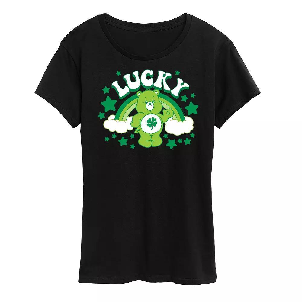 Women's Care Bears Lucky Graphic Tee, Girl's, Size: XL, Blue Product Image