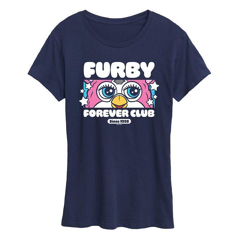 Womens Furby Forever Club Graphic Tee Heather Grey Product Image