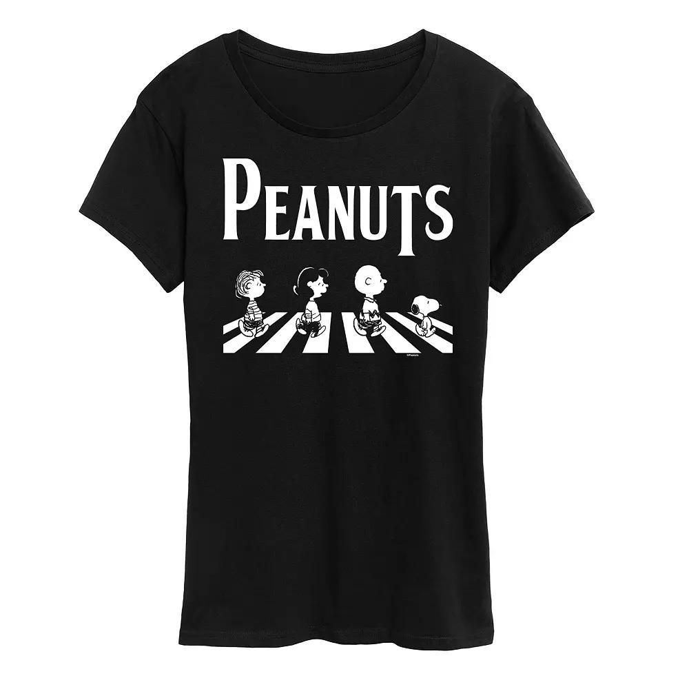 Plus Peanuts Crossing Road Graphic Tee, Womens Product Image