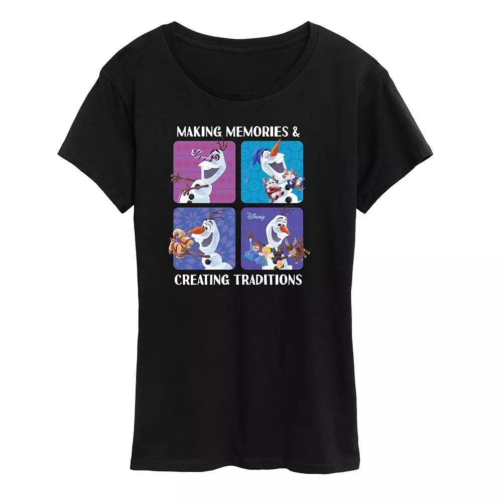 Disney's Frozen 2 Women's Making Memories Graphic Tee, Girl's, Size: Large, Blue Product Image