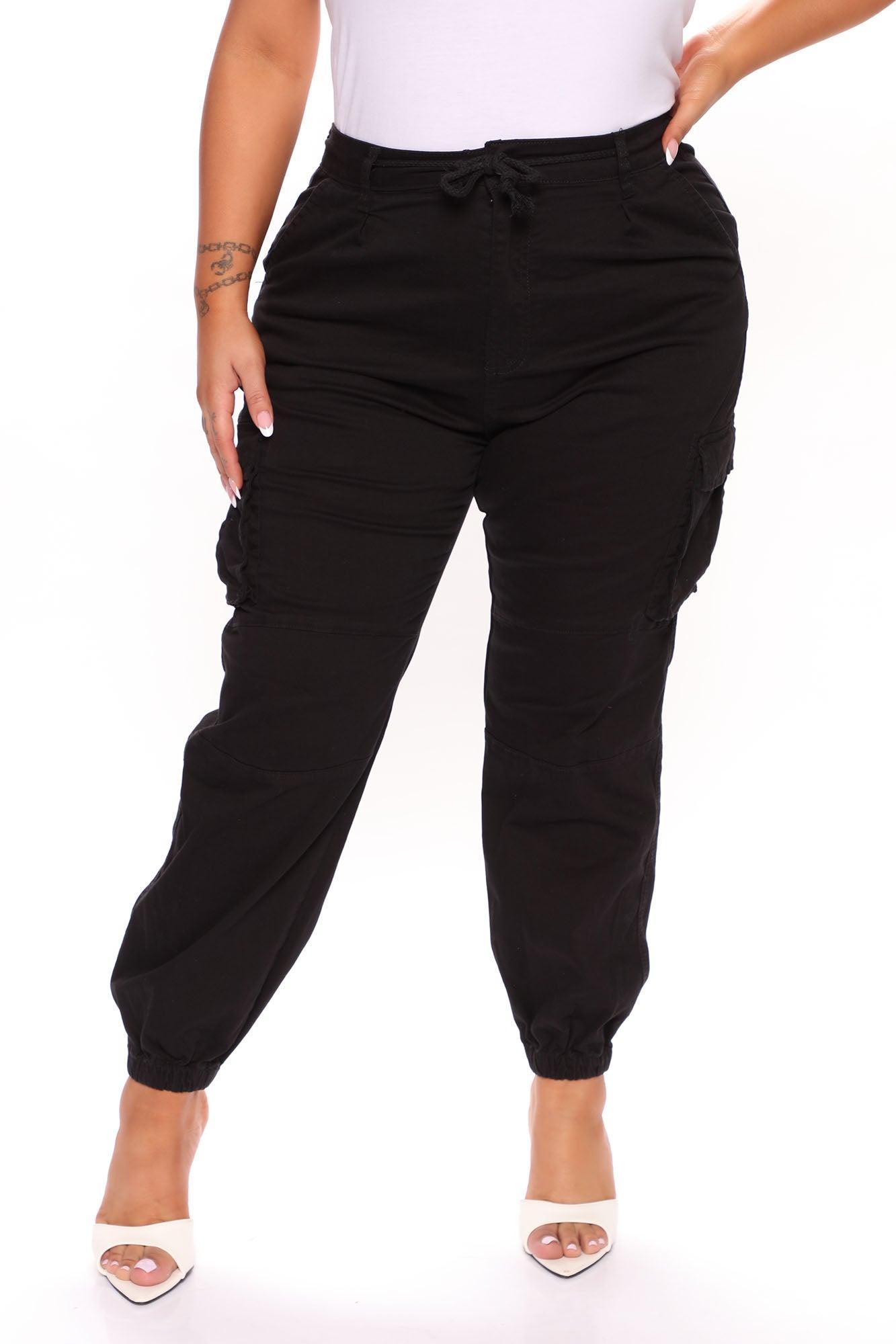 Victoria Cargo Pants - Black Product Image