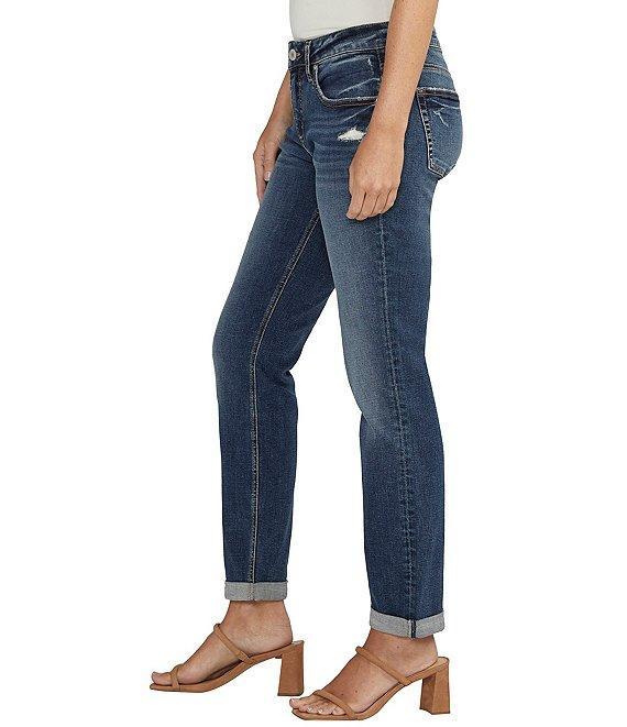 Silver Jeans Co. Mid Rise Power Stretch Boyfriend Slim Cuff Jeans Product Image