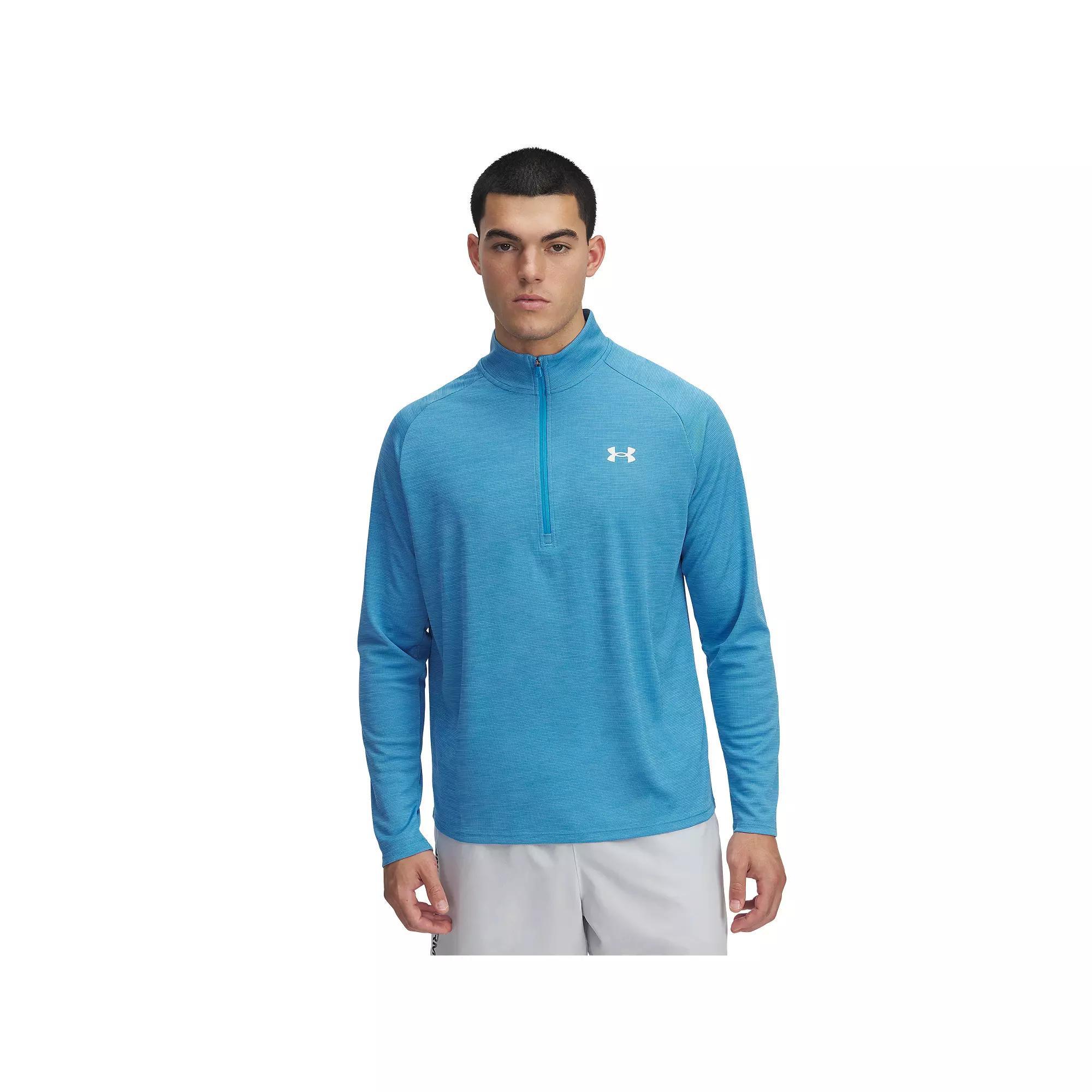 Men's Under Armour Tech 2.0 Half-Zip Top, Size: Large, Ether Product Image