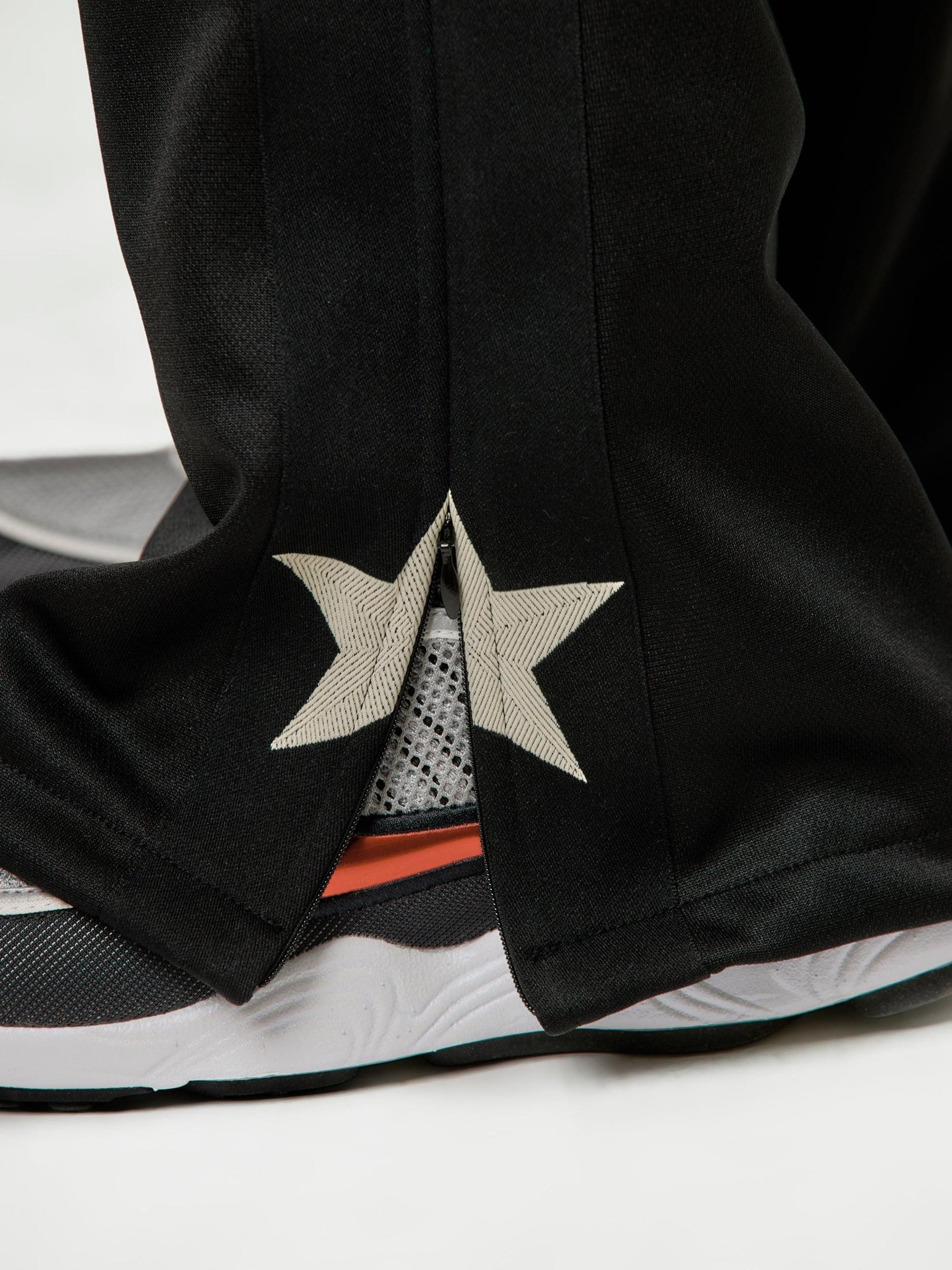 Smooth Jersey Stantman&woman Baggy Track Pants (Black) Product Image
