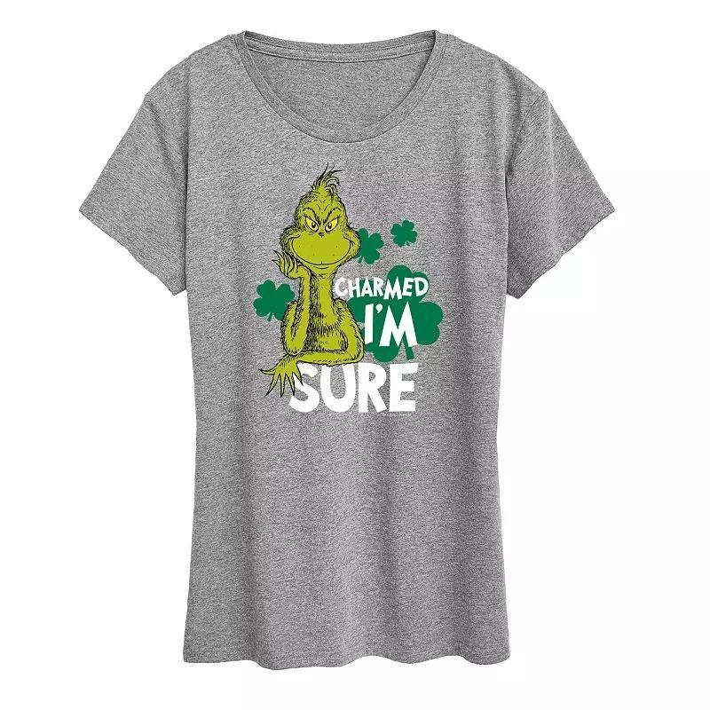 Women's Dr. Seuss Charmed I'm Sure Graphic Tee, Size: Large, Heather Grey Product Image