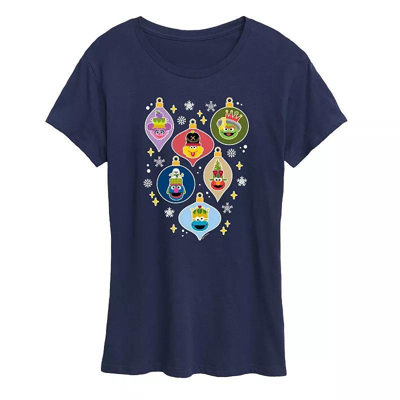 Womens Sesame Street Ornaments Graphic Tee, Girls Product Image