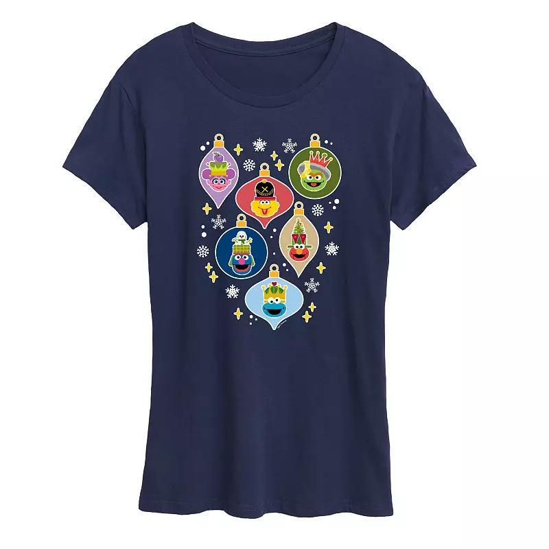 Womens Sesame Street Ornaments Graphic Tee, Girls Product Image