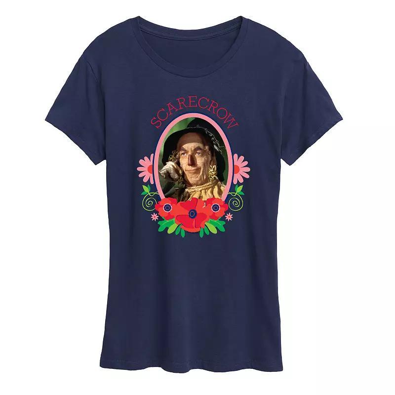 Womens Wizard of Oz Scarecrow Graphic Tee, Girls Blue Product Image