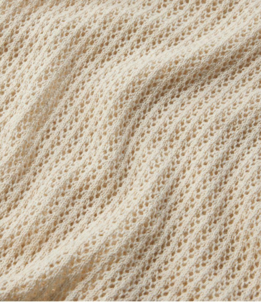 
                            
                                
                                    
                                
                            Women's Organic Cotton Slub Pointelle Sweater, Polo
                         Product Image