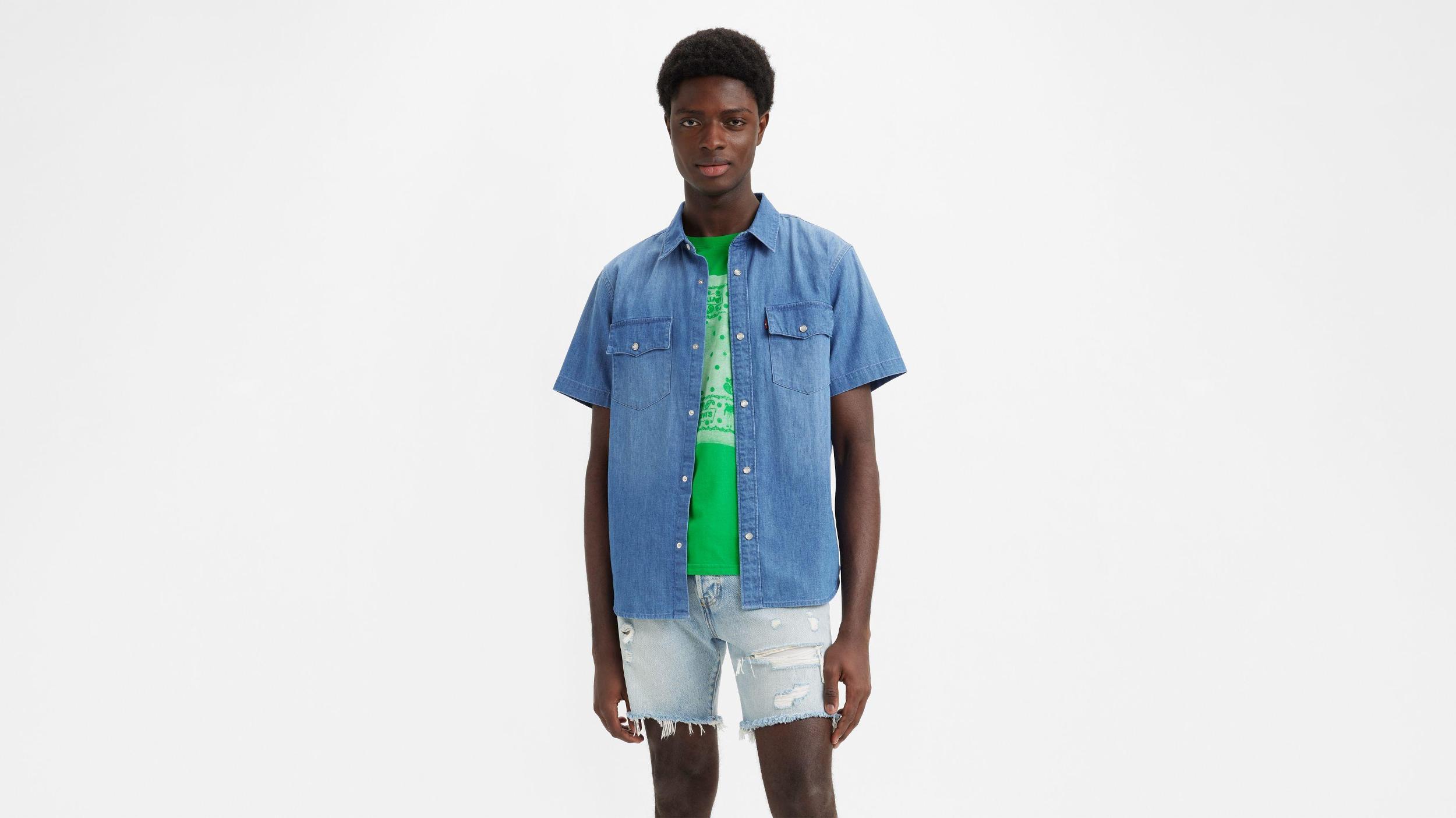 Short Sleeve Relaxed Fit Western Shirt Product Image