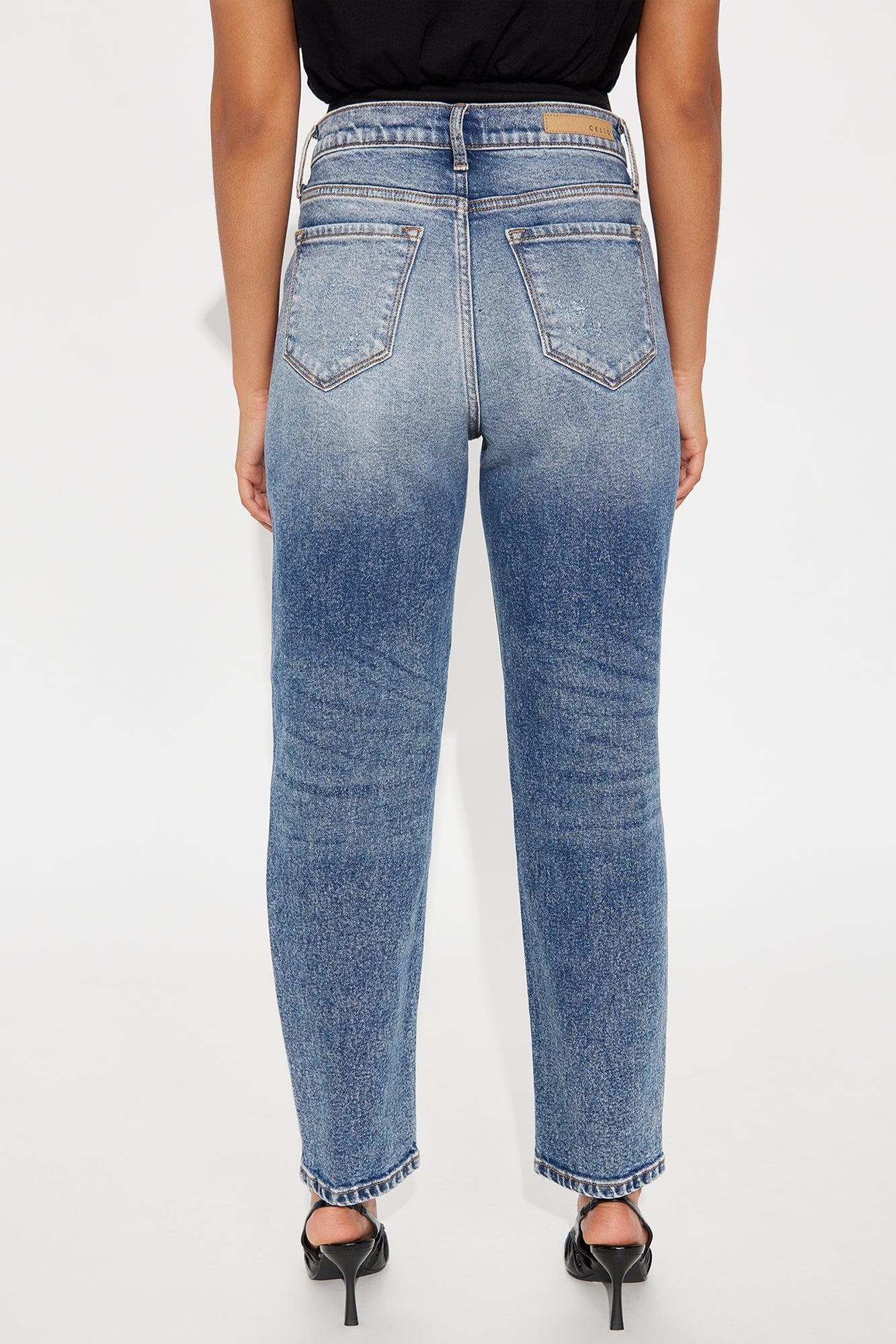 Raleigh Ripped Mom Jeans - Dark Wash Female Product Image