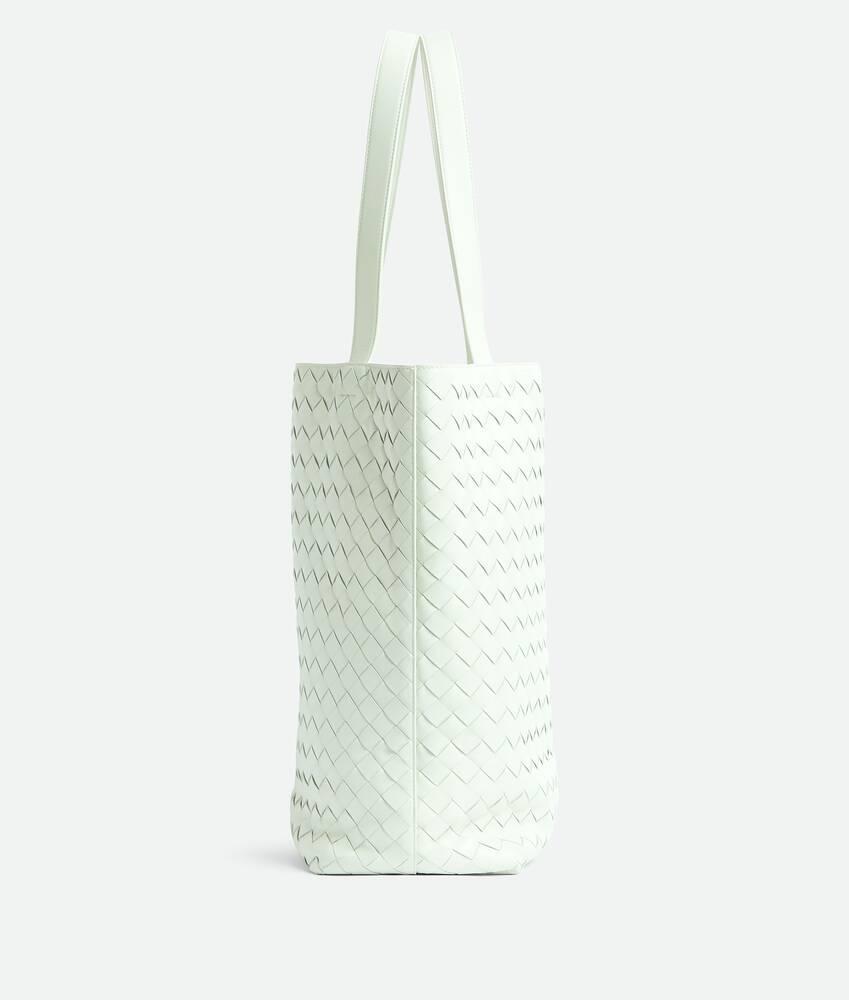 Men's Small Intrecciato North-South Tote in Glacier Product Image