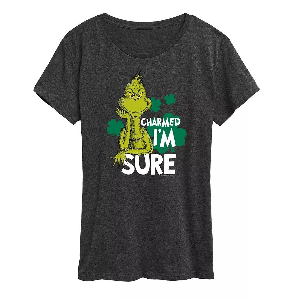 Women's Dr. Seuss Charmed I'm Sure Graphic Tee, Size: Large, Heather Grey Product Image