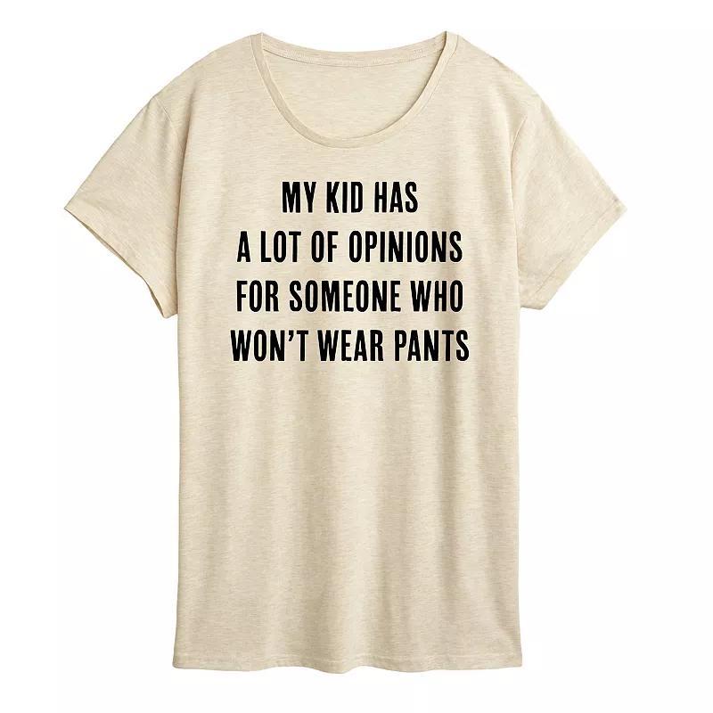 Womens Kids Has Opinions Graphic Tee Product Image