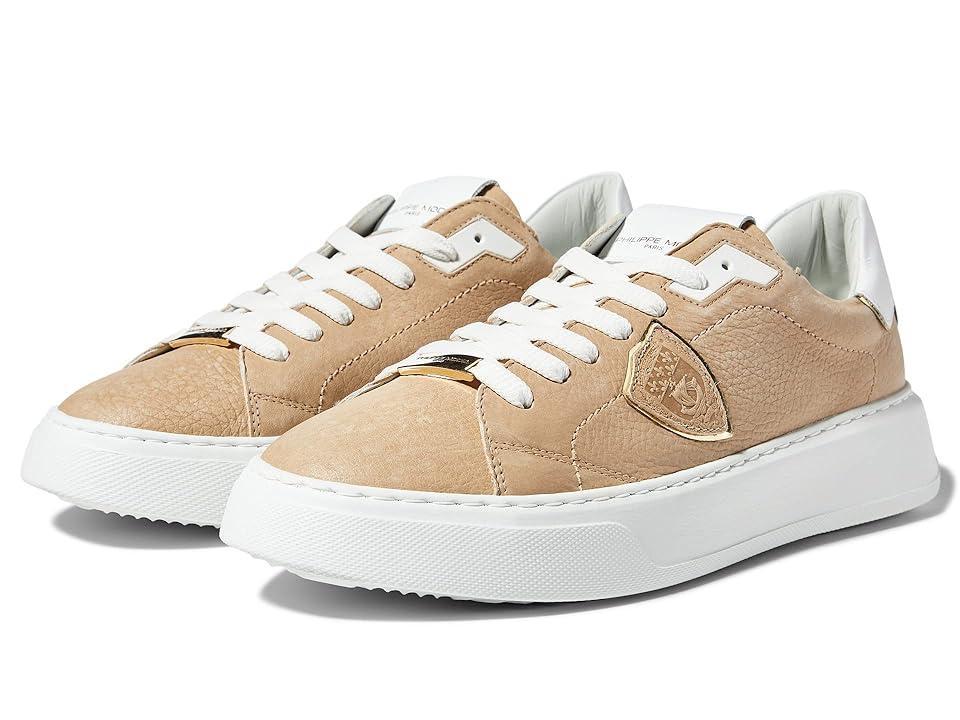Philippe Model Temple Sneaker (Nubuck/Beige) Women's Shoes Product Image