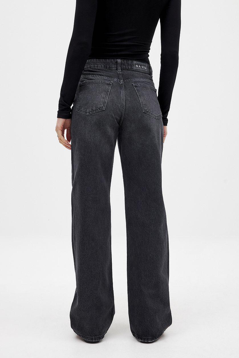 Straight Mid Waist Jeans Product Image