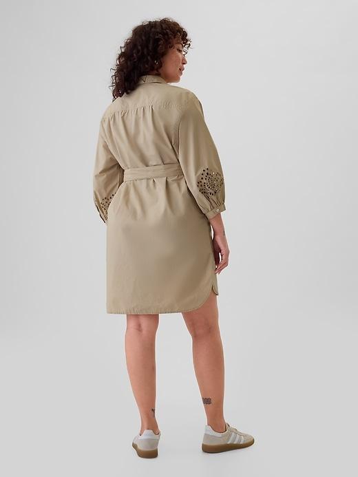 Eyelet Mini Shirtdress Product Image