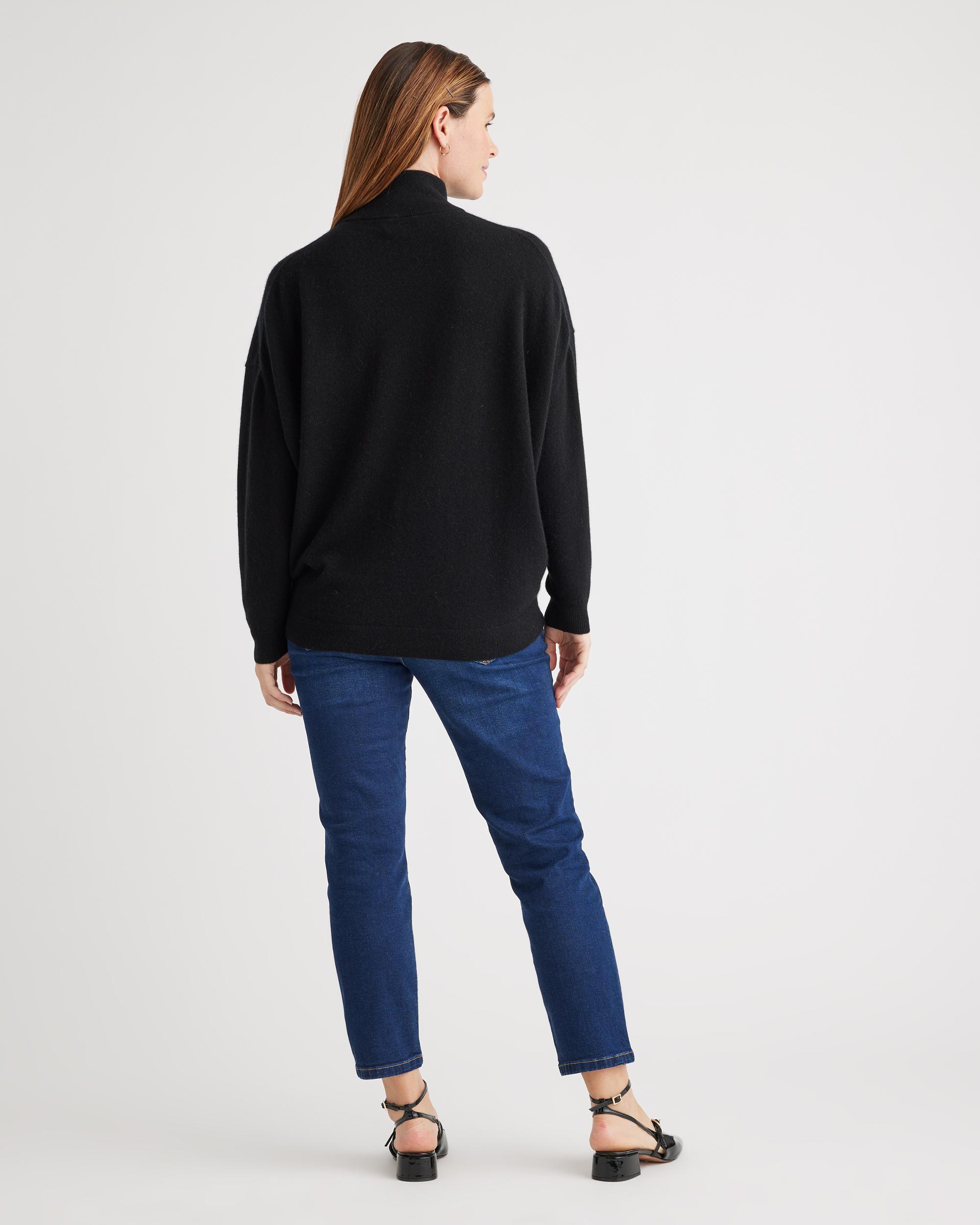 Quince | Women's Mongolian Cashmere Maternity Turtleneck Sweater Product Image