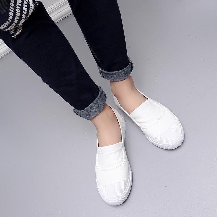 Canvas Panel Slip-On Sneakers Product Image