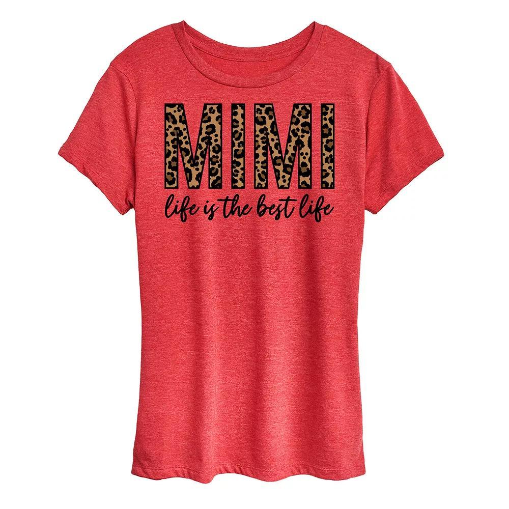 Womens Mimi Life Is The Best Life Graphic Tee Product Image