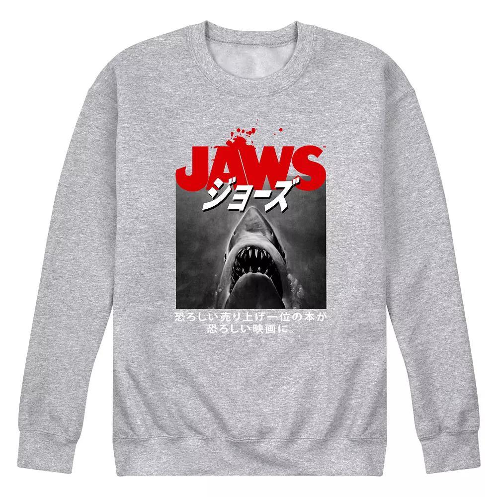Mens Jaws Poster Kanji Fleece Sweatshirt Product Image