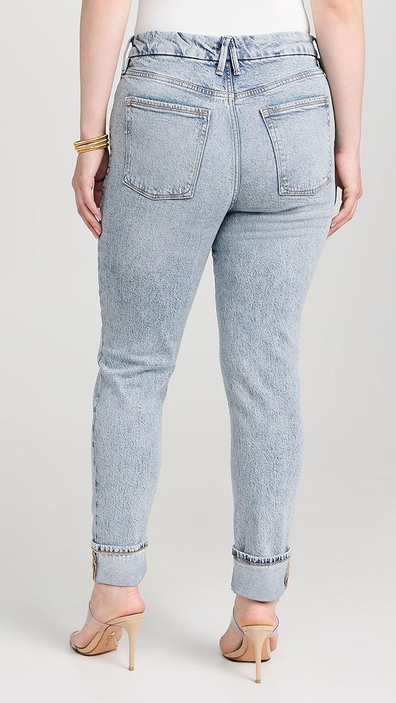 Good American Good Classic Cuffed Jeans | Shopbop Product Image