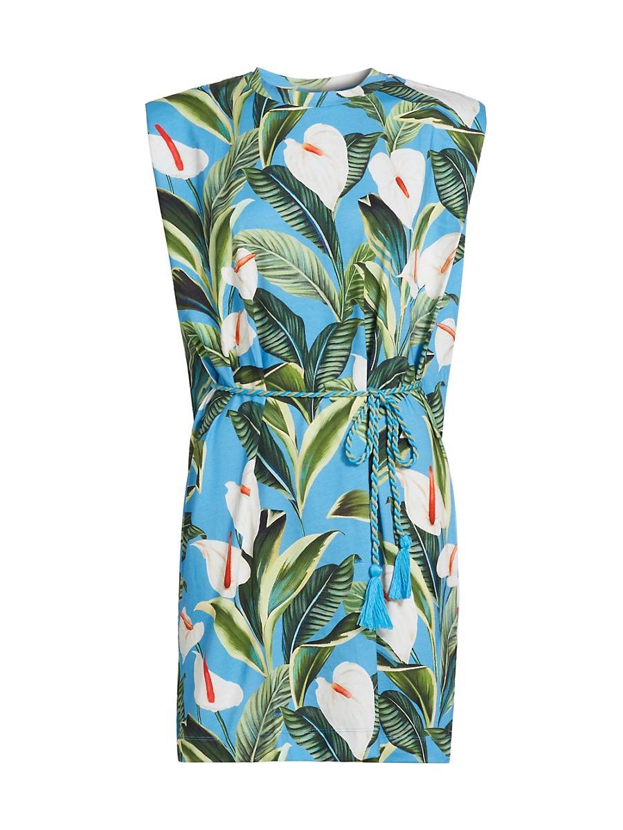 Womens Anthurium Tropical T-Shirt Minidress Product Image