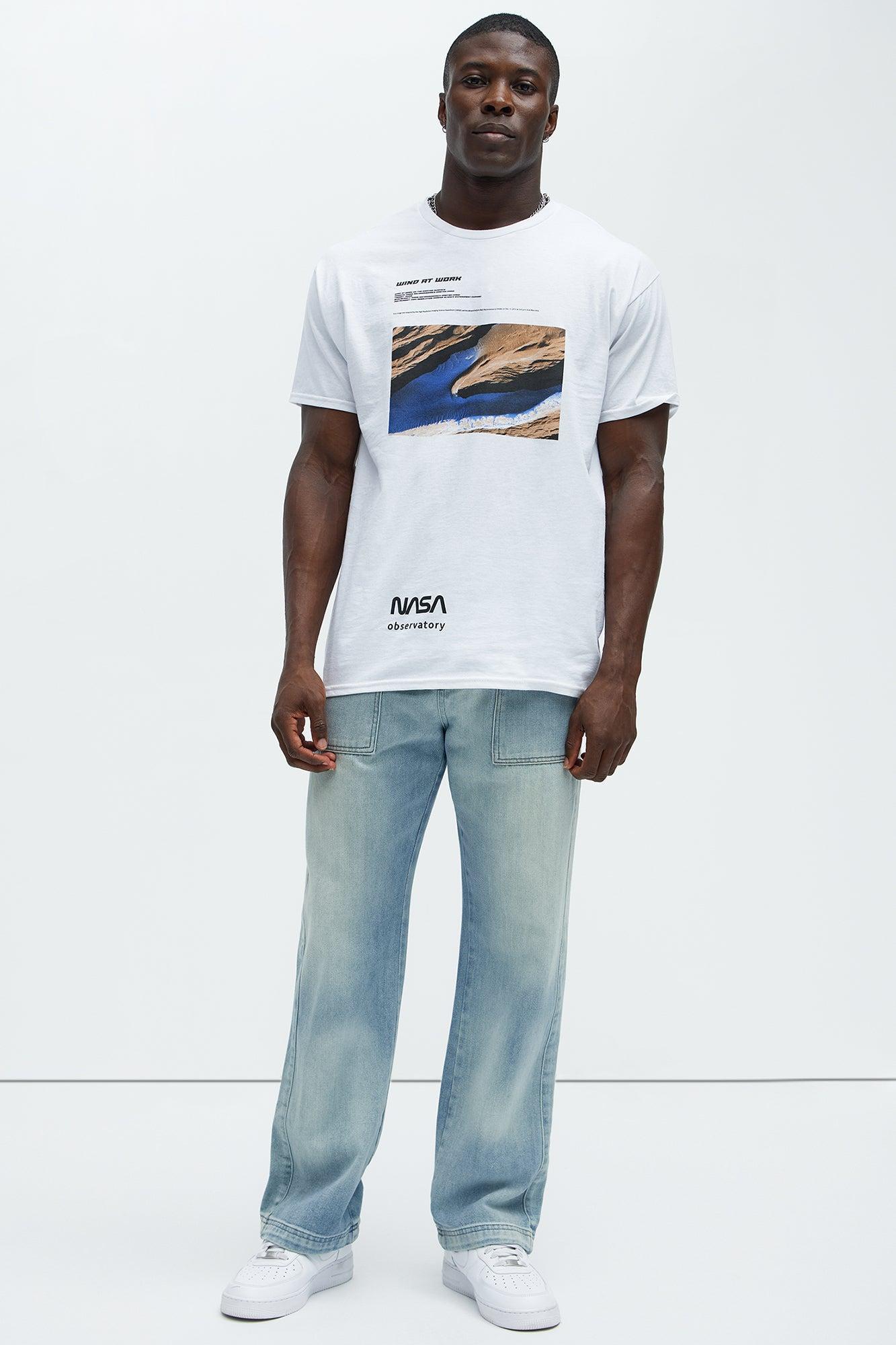 NASA Wind At Work Short Sleeve Tee - White Product Image