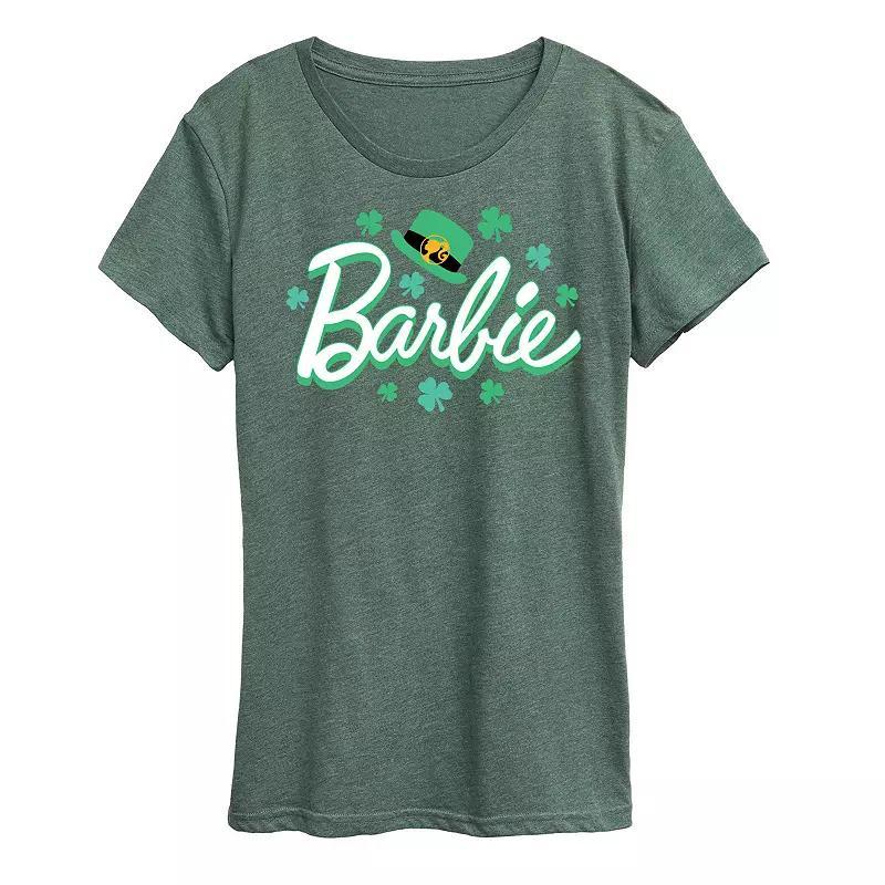 Women's Barbie® St. Patrick's Logo Graphic Tee, Size: Medium, Black Product Image