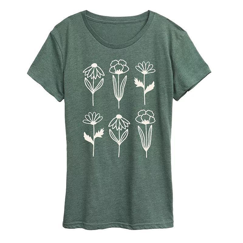Womens Hex Your Ex Graphic Tee Grey Green Product Image