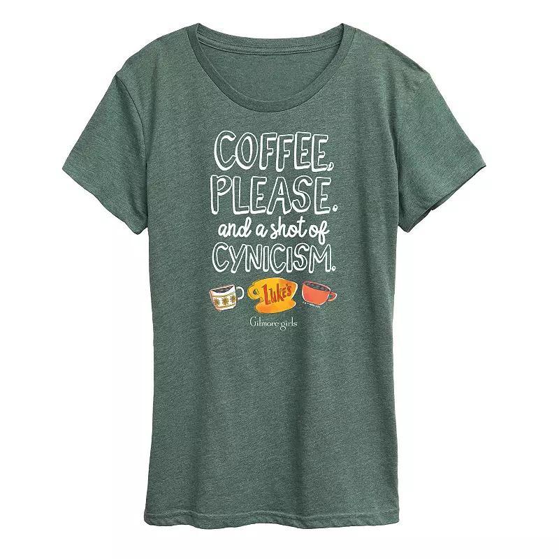 Womens Spirits Say LOL Bye Graphic Tee Grey Green Product Image