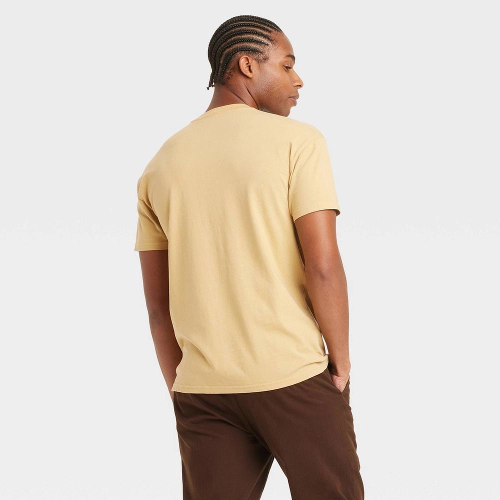 Mens Heavyweight Short Sleeve T-Shirt - Goodfellow & Co Brown XXL Product Image
