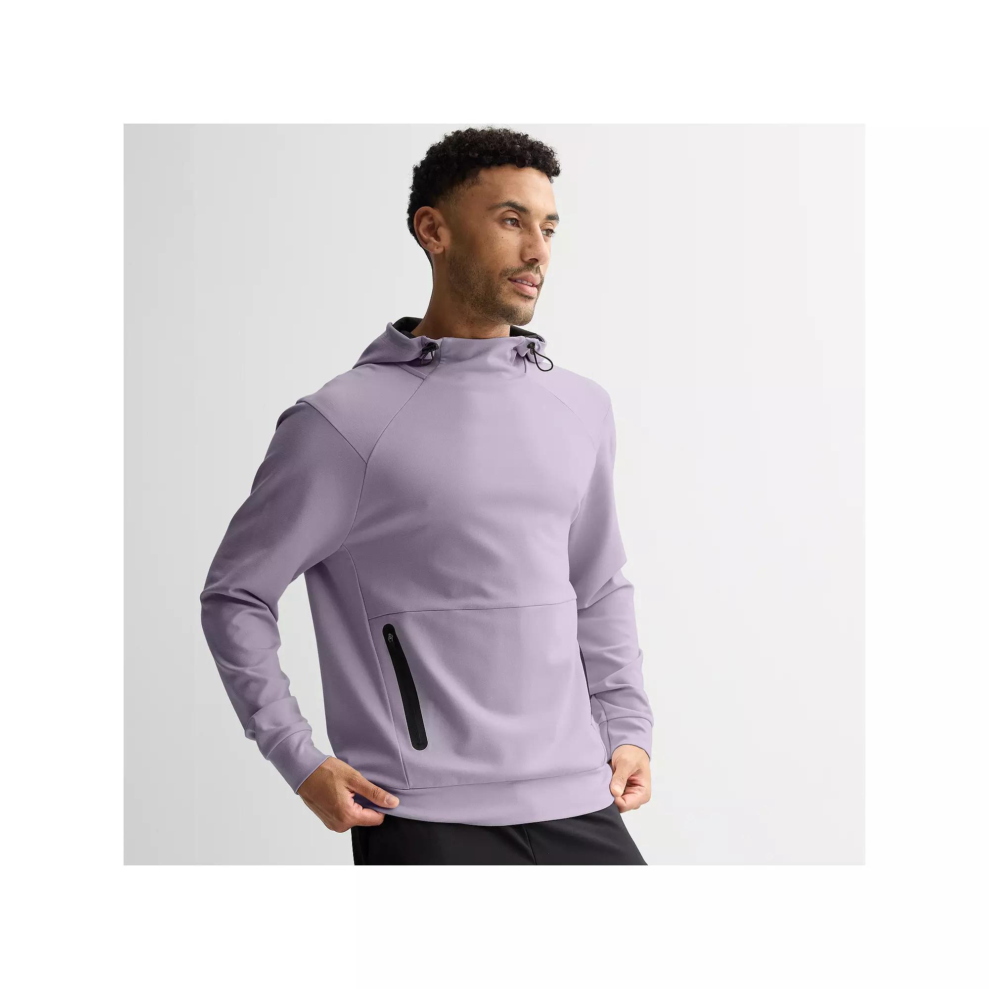 Men's Tek Gear® Performance Ponte Pullover Hoodie, Size: Large, Wild Purple Product Image