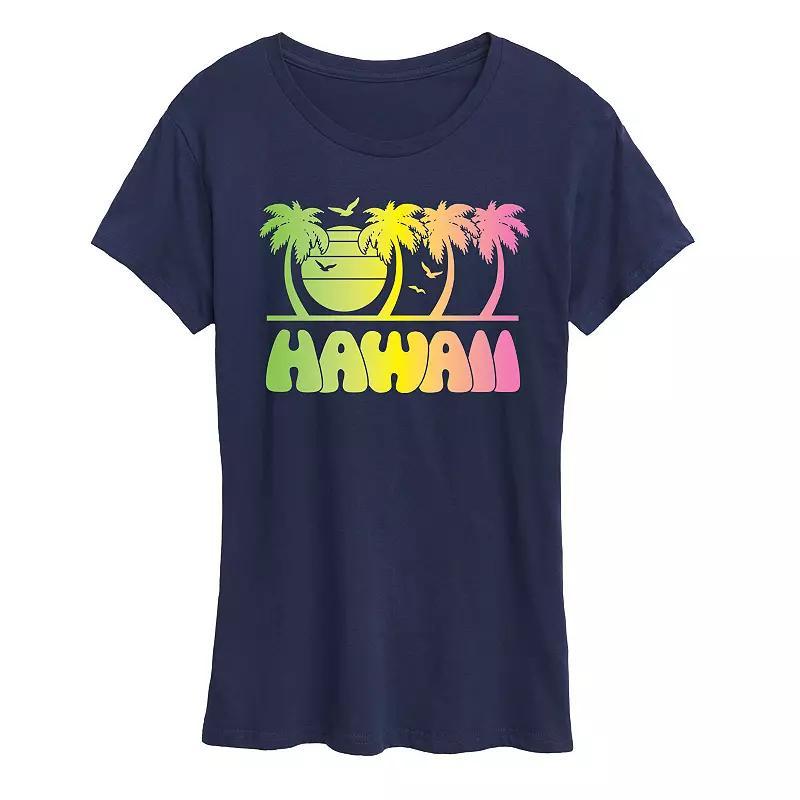 Womens Vintage Hawaii Blend Graphic Tee Heather Grey Product Image