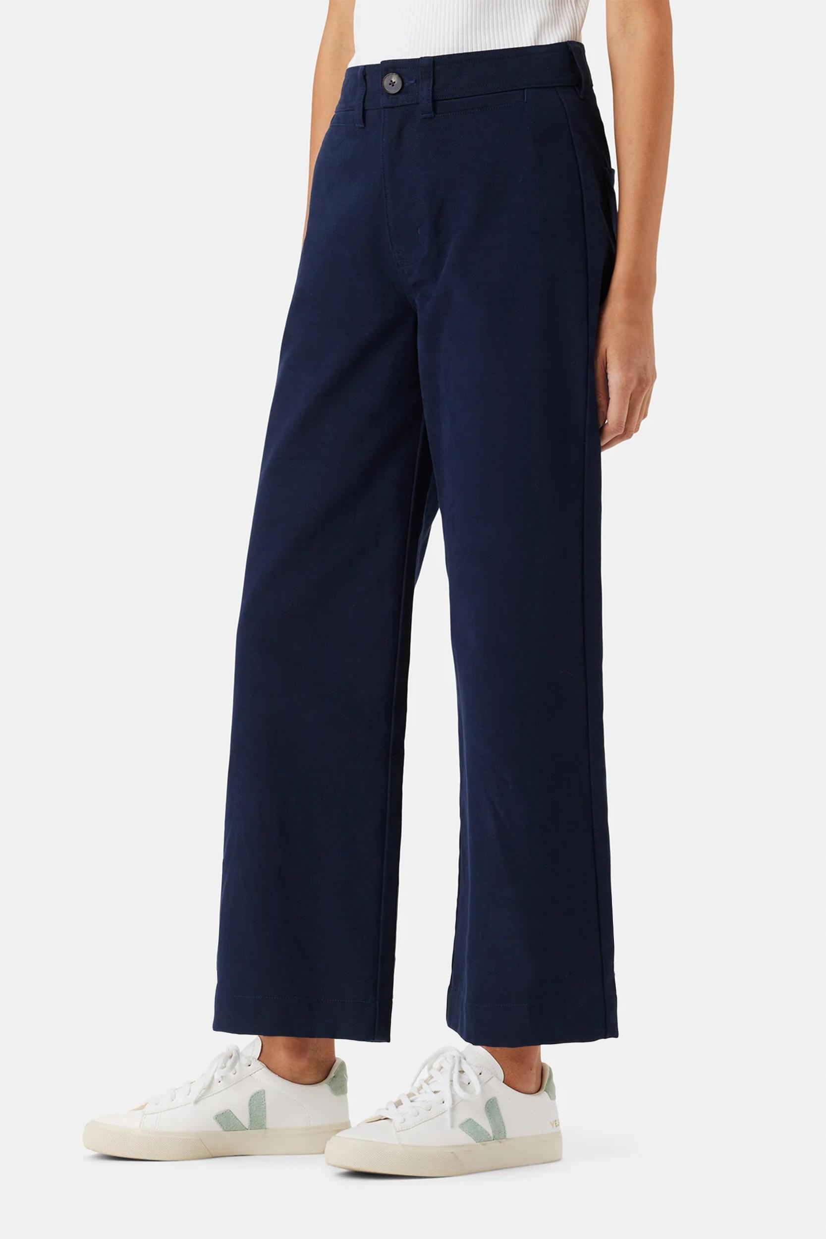 Wide Leg Utility Pant - Navy Blue Product Image