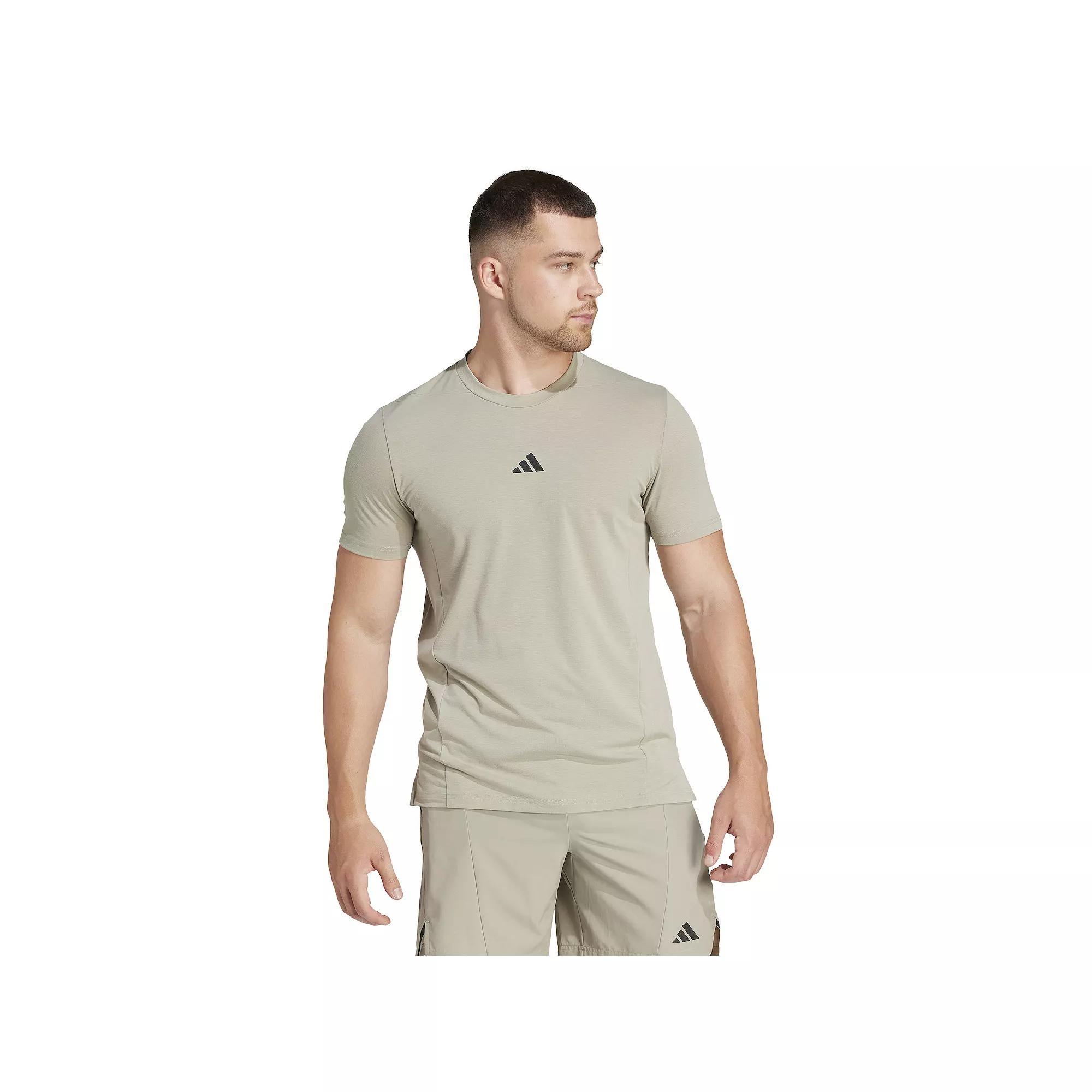 adidas Designed for Training Workout Tee Pure Ruby L Mens Product Image