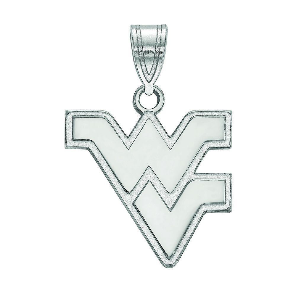 LogoArt Sterling Silver West Virginia Mountaineers Medium Pendant, Women's, Size: 23 mm Product Image