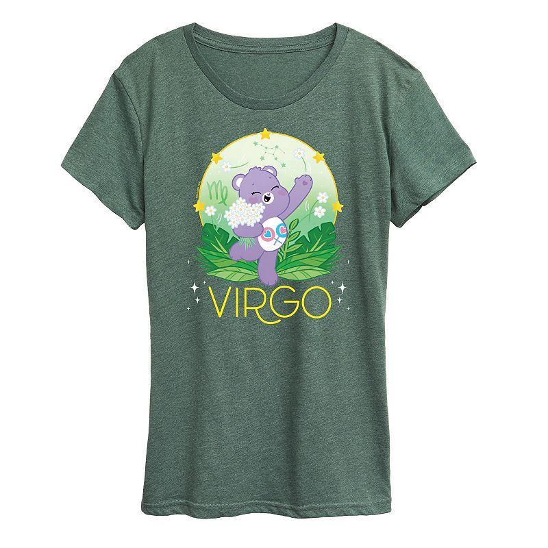 Womens Care Bears Hangry With Donut Graphic Tee Heather Grey Product Image