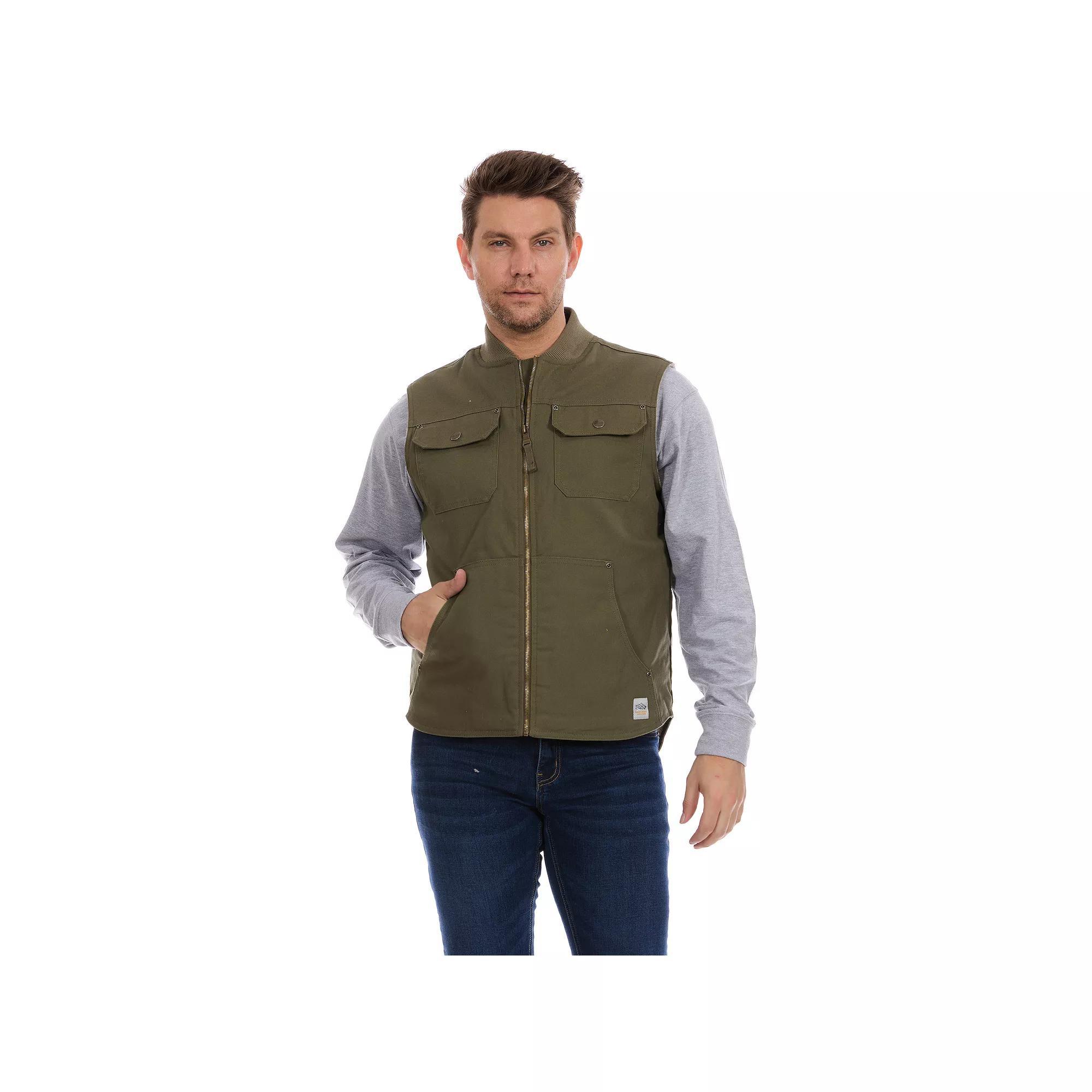 Men's Bass Creek Outfitters® Duck Canvas Vest, Size: XXL, Brown Product Image