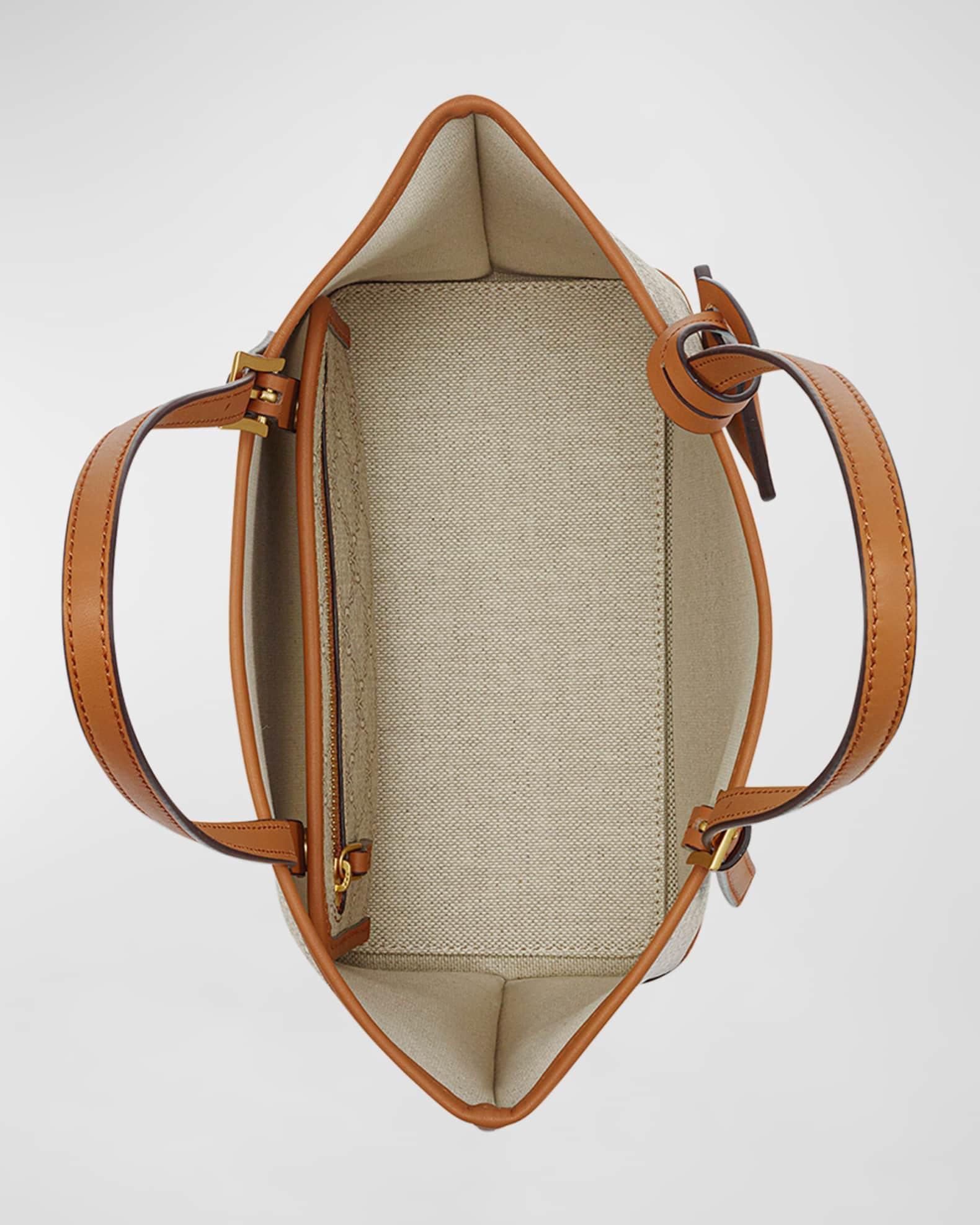 Lauretos Monogram Canvas Shopper Tote Bag Product Image