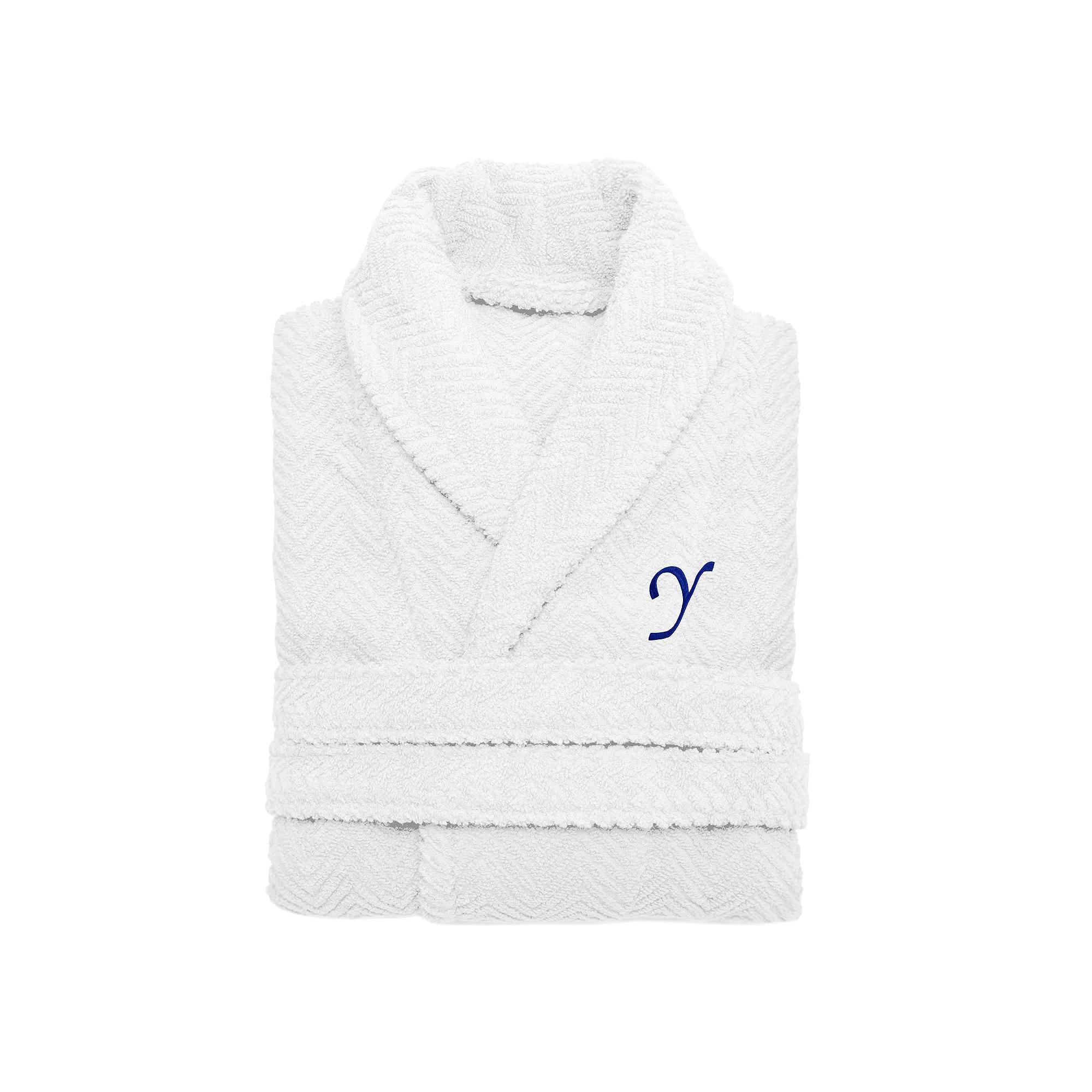Linum Home Textiles Turkish Cotton Personalized Herringbone Weave Bathrobe, Womens Product Image