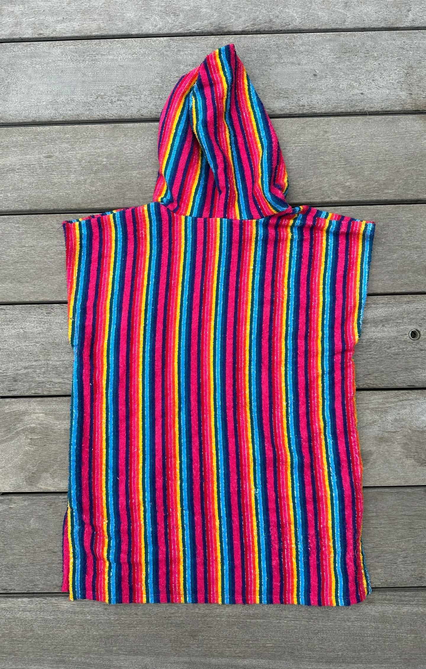 Terry Poncho ~ Stripe Up Your Life Kids Product Image