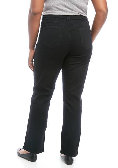 1560   Annie Black Democracy Ab-Solution Straight Leg Jeans Product Image