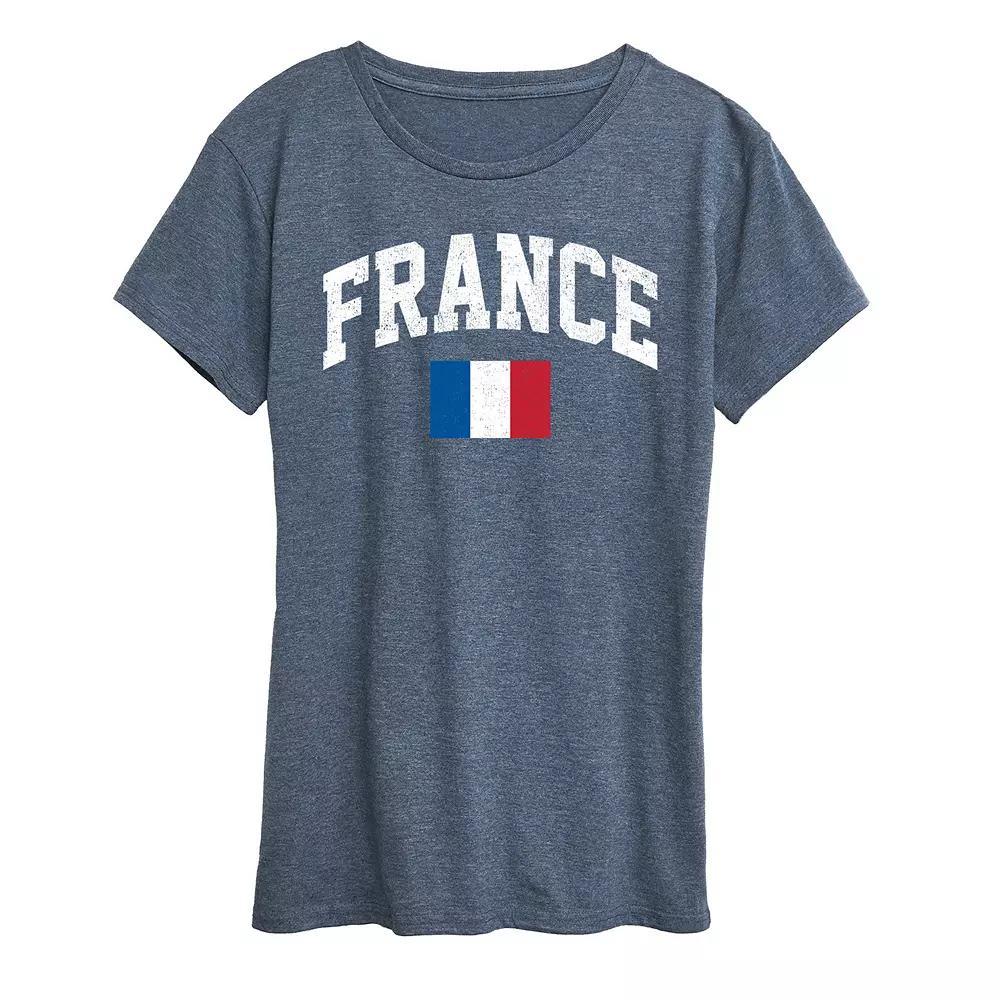 Womens Great Britain Flag Graphic Tee Heather Grey Product Image