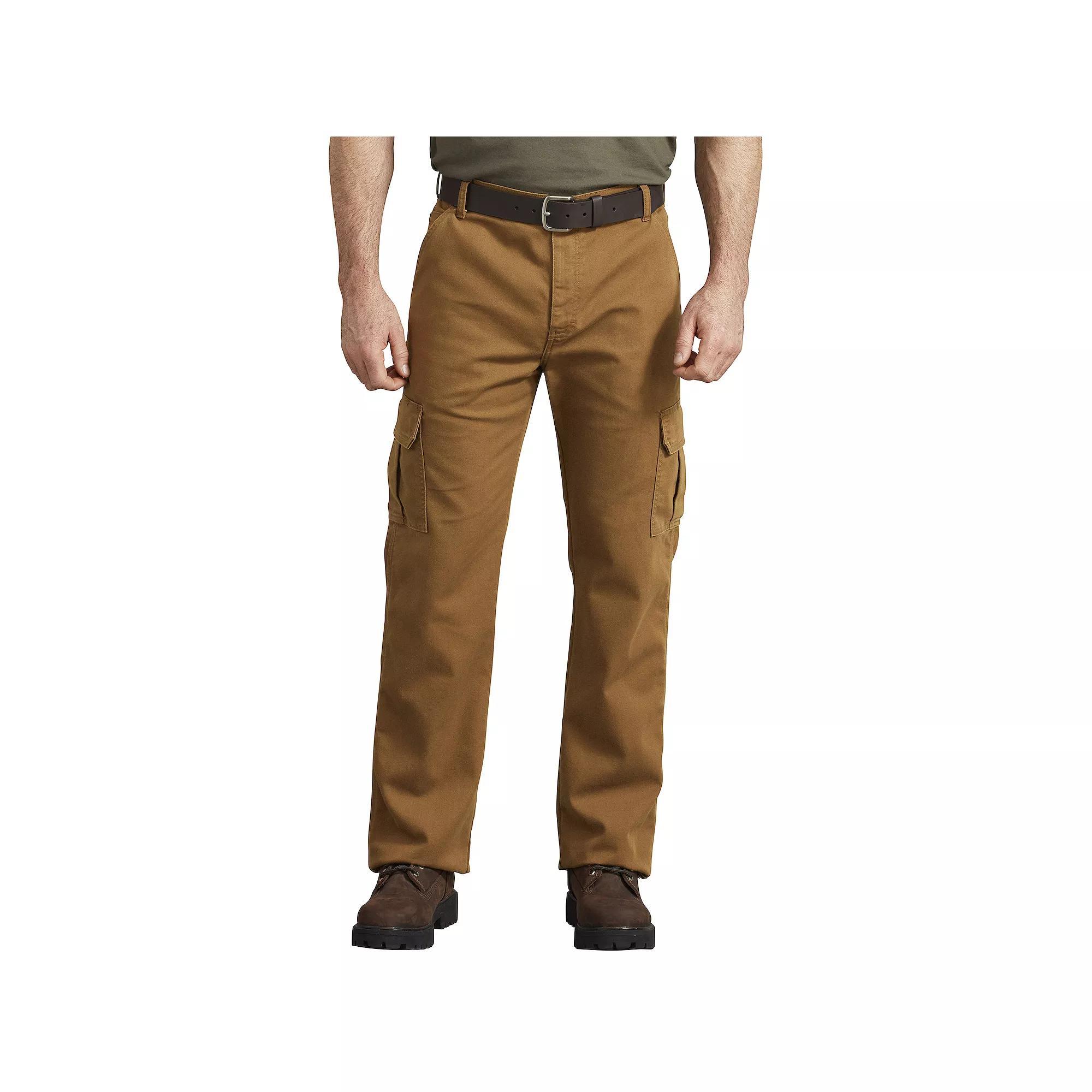 Men's Dickies FLEX Regular-Fit Tough Max™ Duck Cargo Pants, Size: 34X30, Brown Product Image
