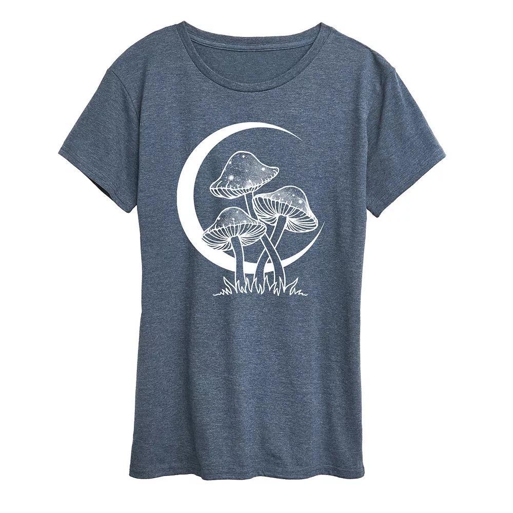 Women's Celestial Mushrooms Graphic Tee, Girl's, Size: XXL, Heather Grey Product Image