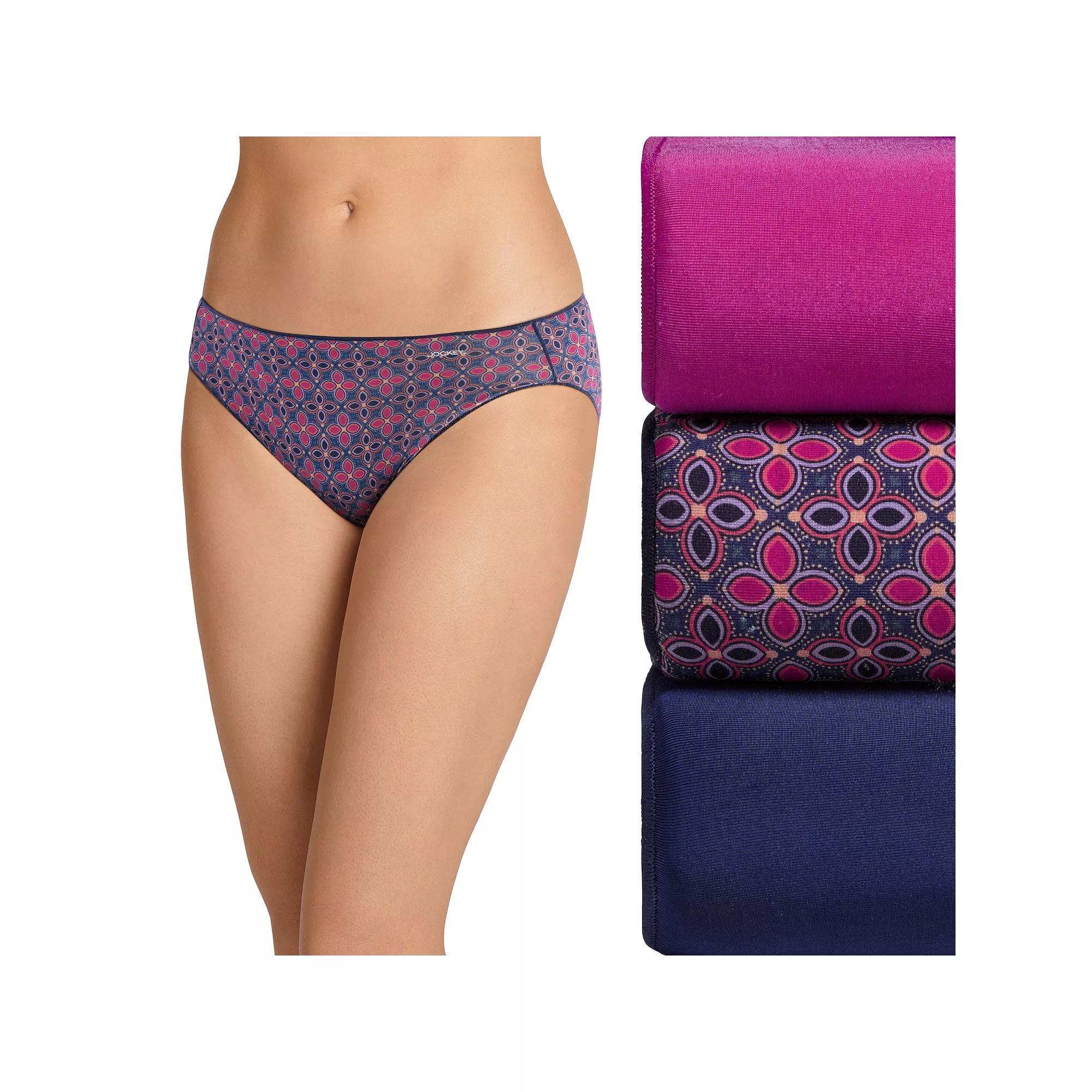 Womens Jockey No Panty Line Promise 3-Pack Bikini Panty Set 1770 Product Image