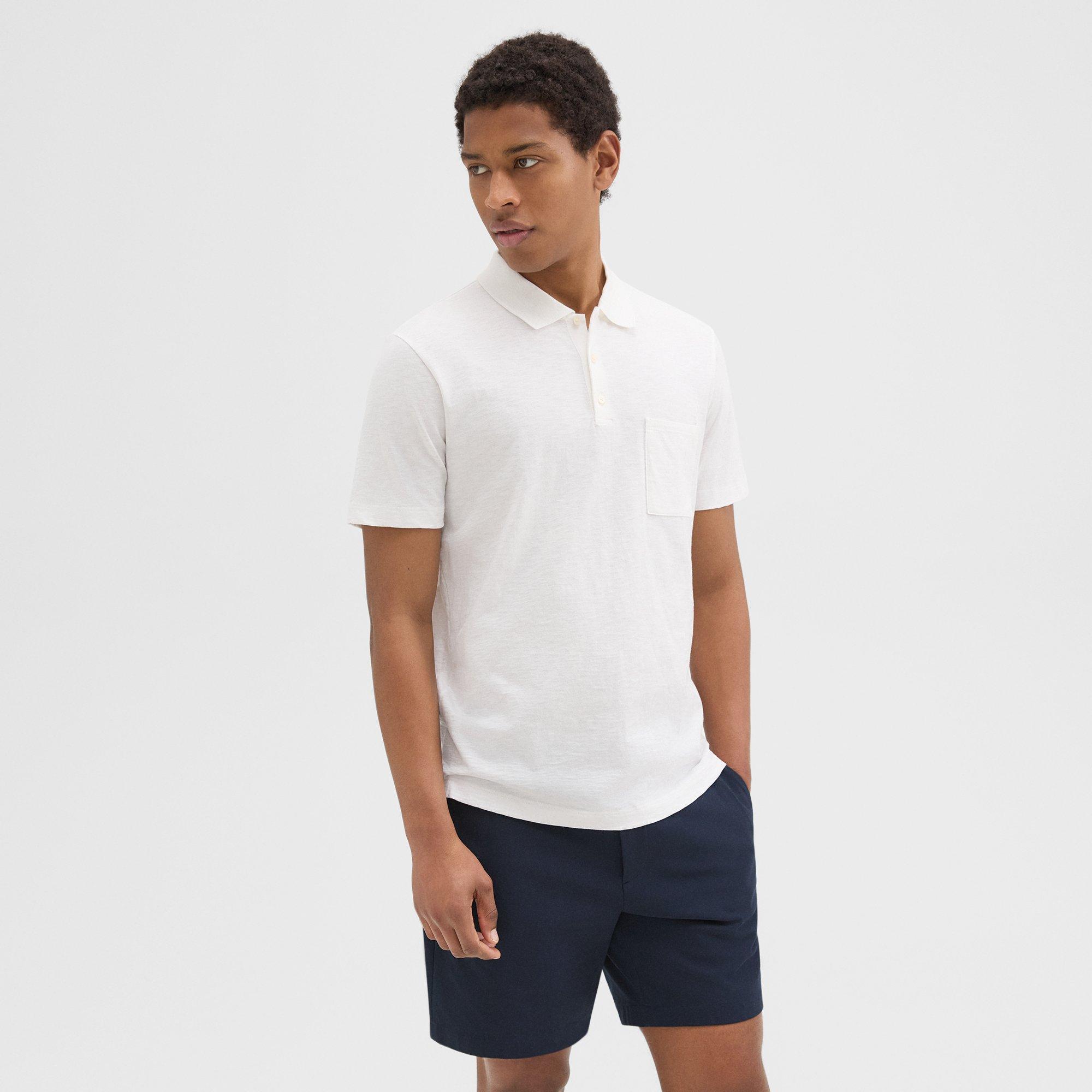Slub Cotton Bron Polo Shirt | Theory Product Image